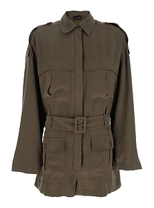 The Andamane Belted Classic Collar Jumpsuit