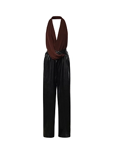 The Andamane Halterneck Draped Jumpsuit