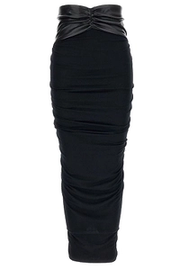 The Andamane Panelled Ruched Detail Skirt