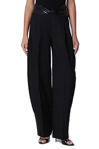 Pinstriped Panelled Pants