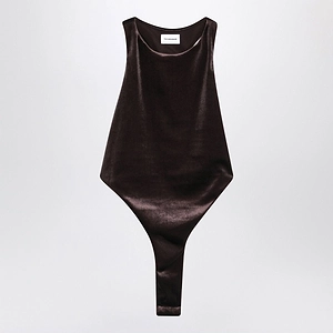 Fonda Halterneck Velvet Bodysuit