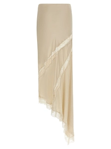 Rosetta Asymmetric Lace Skirt