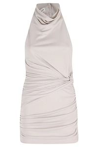 Stella Halter Neck Open Back Mini Dress