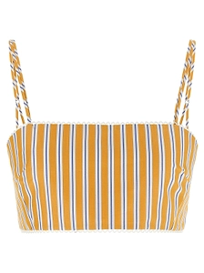 The Andamane Striped Cropped Top