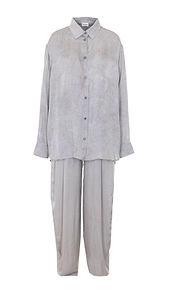 The Andamane Wendela Long-Sleeved Pleated Set