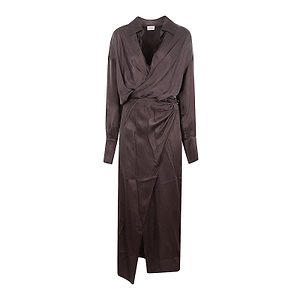 The Andamane Wrap Shirt Maxi Dress