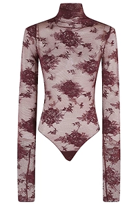 Ziggy Lace Long-Sleeve Bodysuit