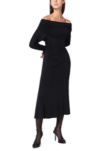 Zoe Off Shoulder Midi Dress