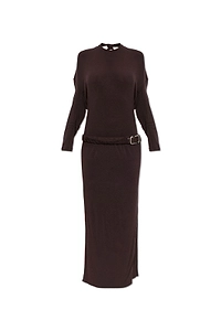 The Attico Belted Long Dress