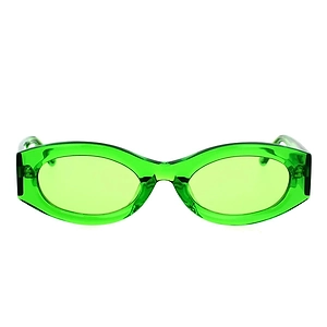 The Attico Berta Oval Frame Sunglasses