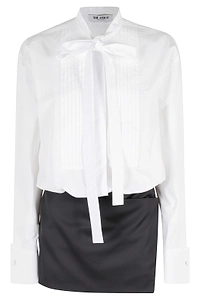 The Attico Bow Detail Mini Dress
