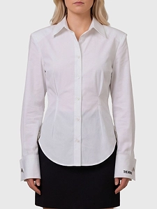 The Attico Button-Up Poplin Shirt