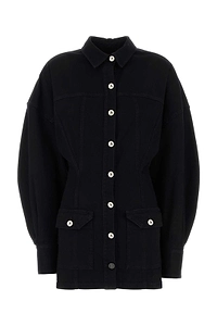 The Attico Button-Up Denim Mini Dress