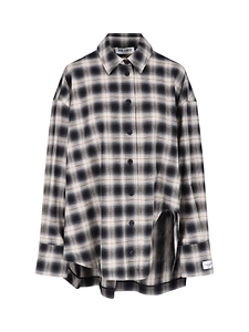 The Attico Check Oversized Shirt