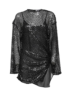 The Attico Crewneck Mini Dress