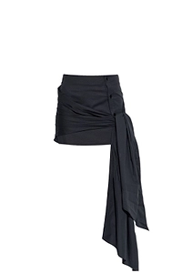 The Attico Drape Detailed Mini Skirt