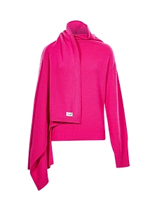 The Attico Drap Detailed Knitted Jumper