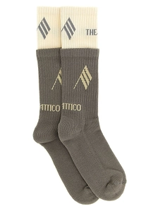 The Attico Double Layer Logo Socks
