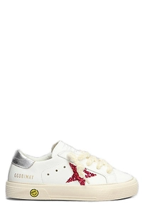 Golden Goose Kids May Glittered Low-Top Sneakers
