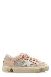 Golden Goose Kids May Glitter Sneakers