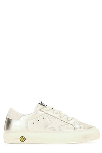 Golden Goose Kids May Laminated Low-Top Sneakers