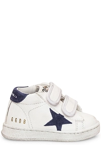 Golden Goose Kids One Star Touch-Strap Sneakers
