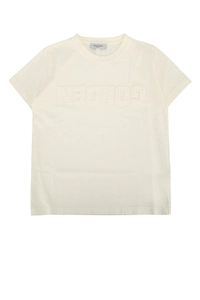 Golden Goose Kids Raised Logo Crewneck T-Shirt