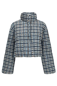 Gongdid Design Checked Padded Jacket