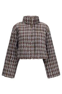Gongdid Design Checked Padded Jacket