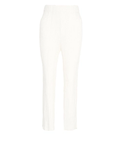 Denim Pleated Pants