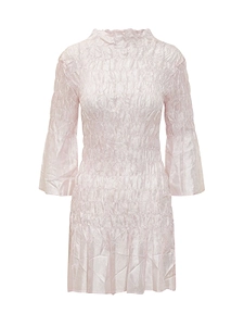 Hand Pleated Mini Dress