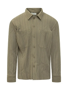 Gongdid Design Pinstripe Buttoned Shirt