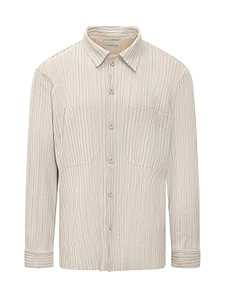 Gongdid Design Pinstripe Buttoned Shirt