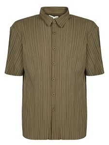 Gongdid Design Short-Sleeve Buttoned Shirt