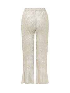 Textured Flared Pants