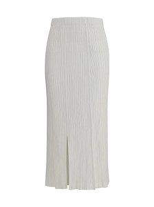 Gongdid Design Wavy Midi Skirt
