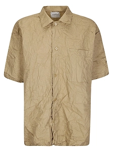 Gongdid Design Short Sleeve Crinkled Shirt