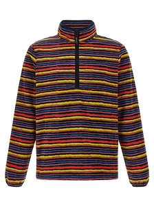 Gramicci Striped Half-Zip Fleece Sweater