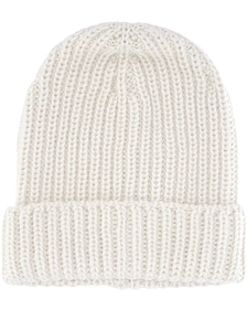 Gran Sasso Ribbed Knit Beanie Hat