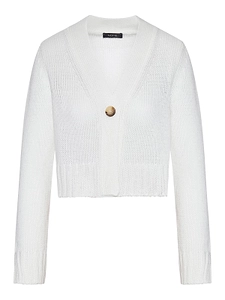 Gran Sasso V-Neck Cropped Cardigan