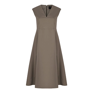 Gran Sasso V-Neck Midi Dress