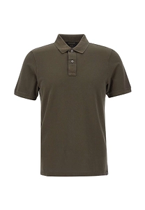 Gran Sasso Vintage Wash Short-Sleeve Polo Shirt