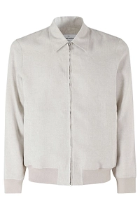 Gran Sasso Zip-Front Linen-Cotton Jacket
