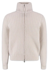 Gran Sasso Zipped Knitted Jacket