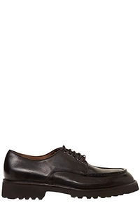 Green George Almond Toe Lace-Up Shoes