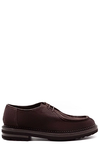 Green George Apron-Toe Derby Shoes