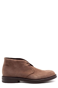 Green George Lace-Up Ankle Boots