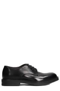 Green George Lace-Up Derby Shoes