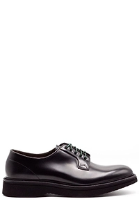 Green George Lace-Up Derby Shoes