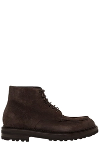 Green George Lace-Up Ankle Boots